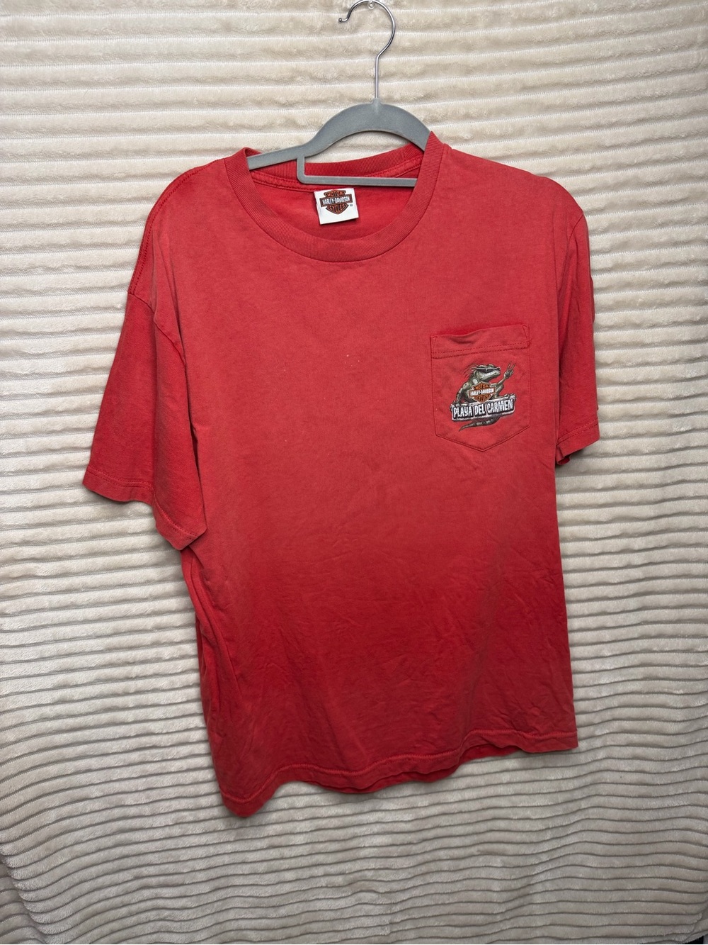 Harley-Davidson Red Short-Sleeve Pocket Tee